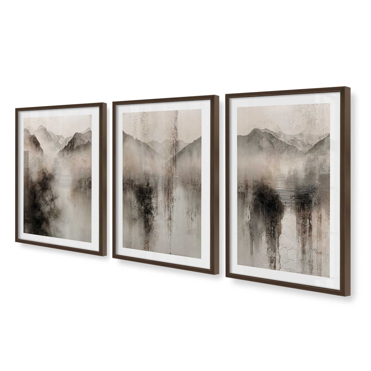 [Color:Belvinder Brown], Picture of art in a Belvinder Brown frame at an angle