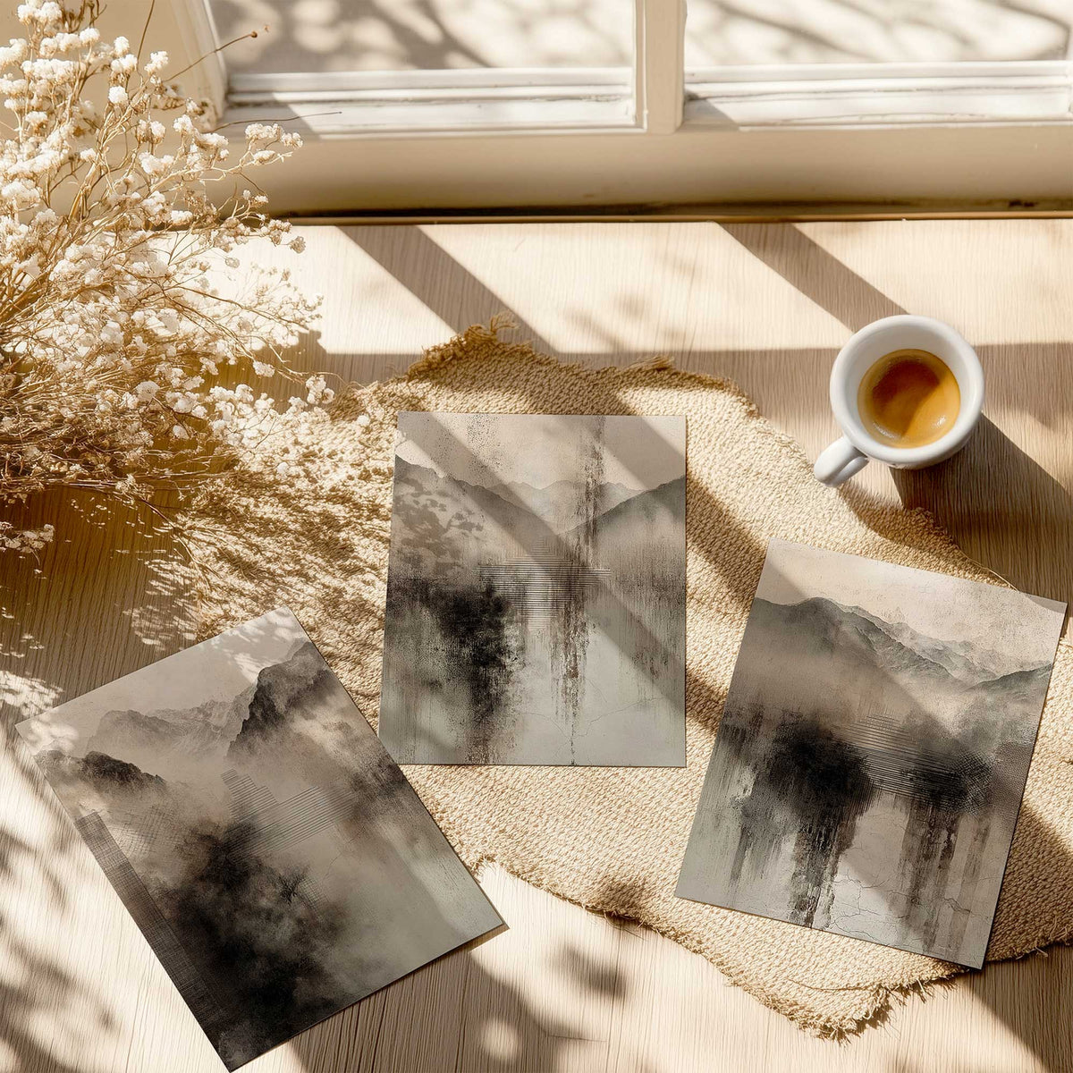 [color:Rolled Print], Art in a room