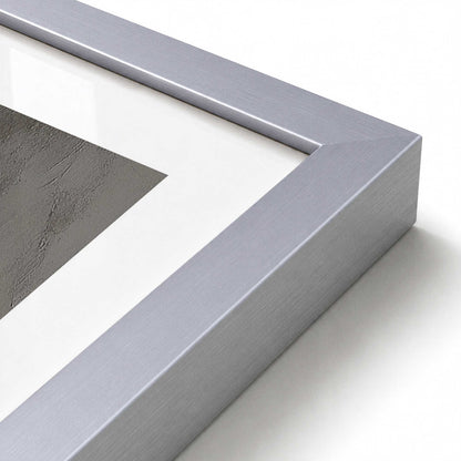 [Color:Polished Chrome], Picture of art in a Polished Chrome frame of the corner