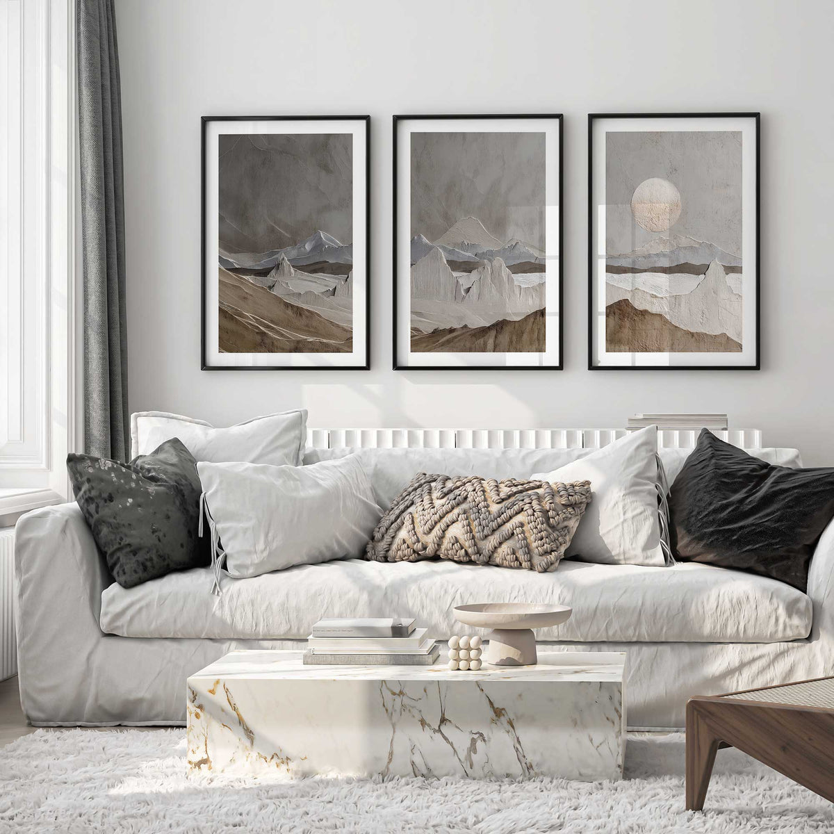 [Color:Opaque White], Picture of art in an Opaque White frame