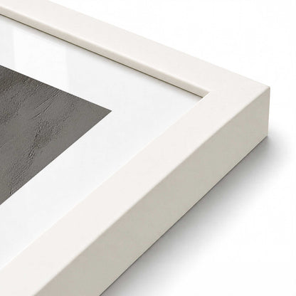 [Color:Opaque White], Picture of art in an Opaque White frame of the corner