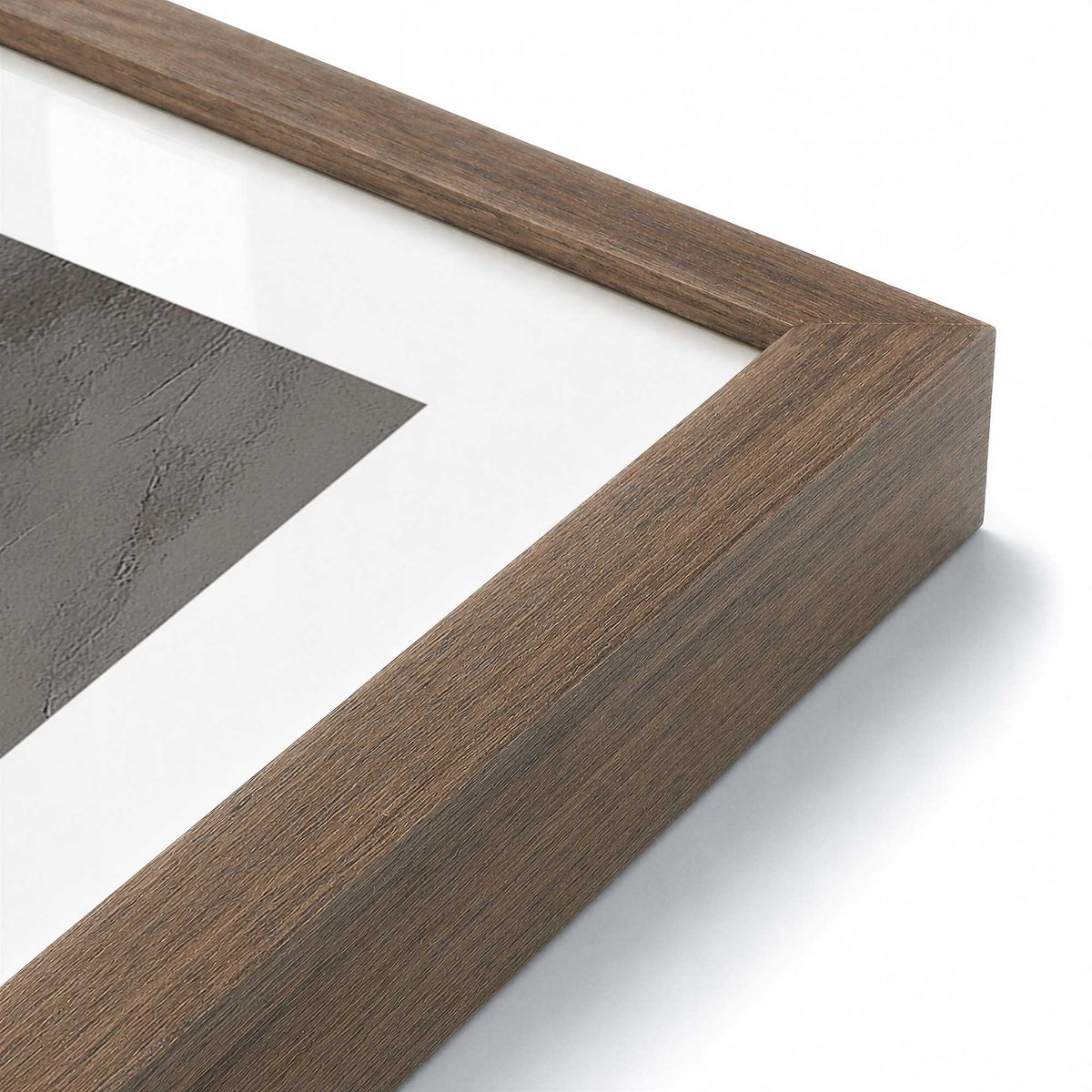 [Color:Walnut], Picture of art in a Walnut frame of the corner