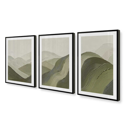 [Color:Satin Black], Picture of art in a Satin Black frame at an angle