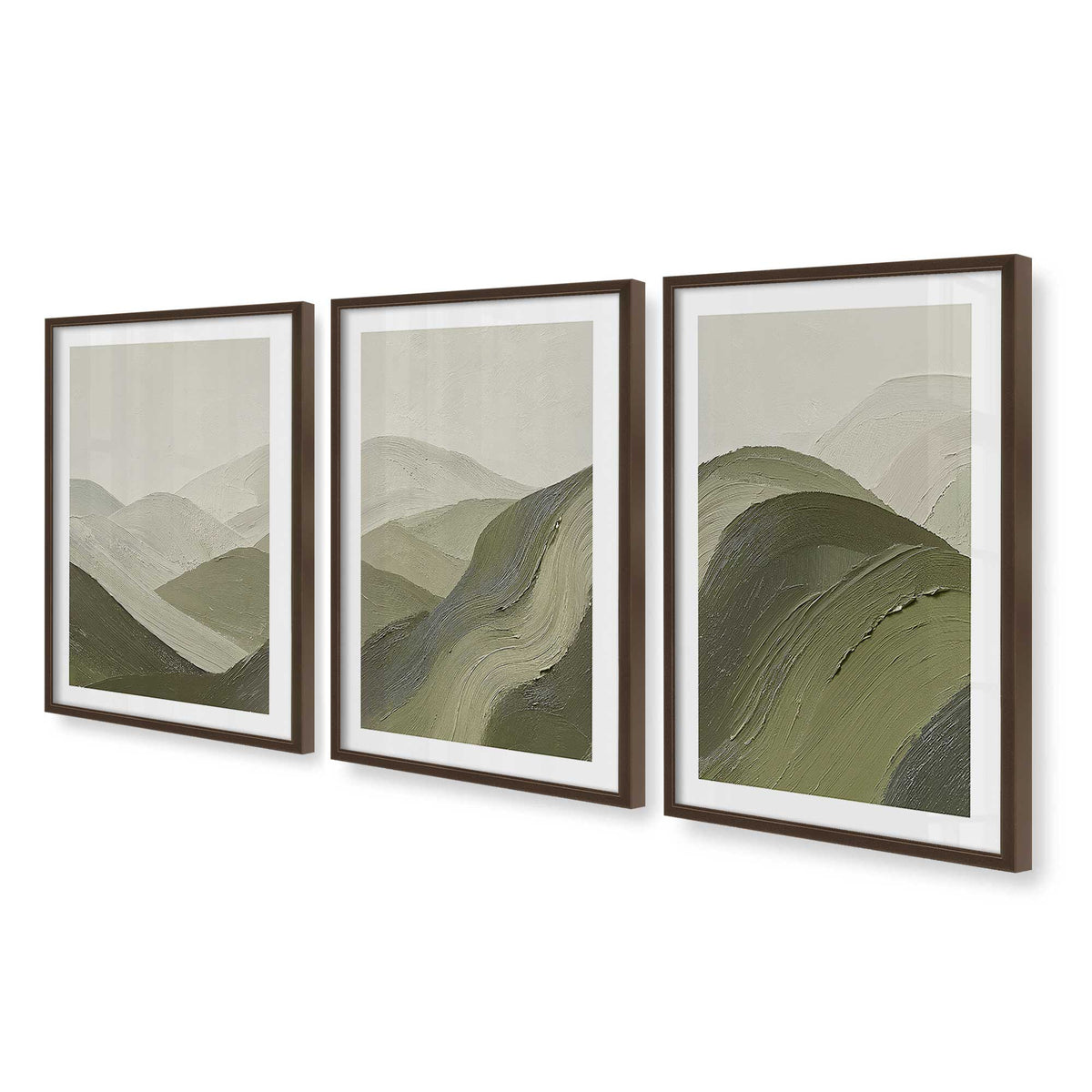 [Color:Belvinder Brown], Picture of art in a Belvinder Brown frame at an angle