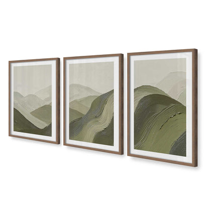 [Color:Walnut], Picture of art in a Walnut frame at an angle