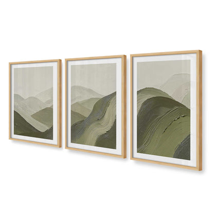 [Color:American Maple], Picture of art in an American Maple frame at an angle