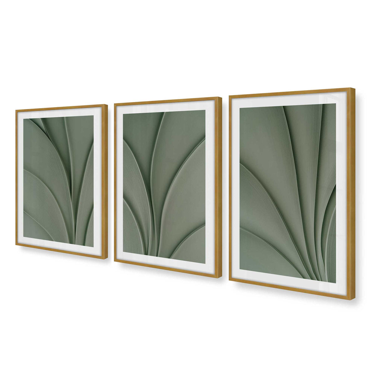 [Color:Polished Gold], Picture of art in a Polished Gold frame at an angle