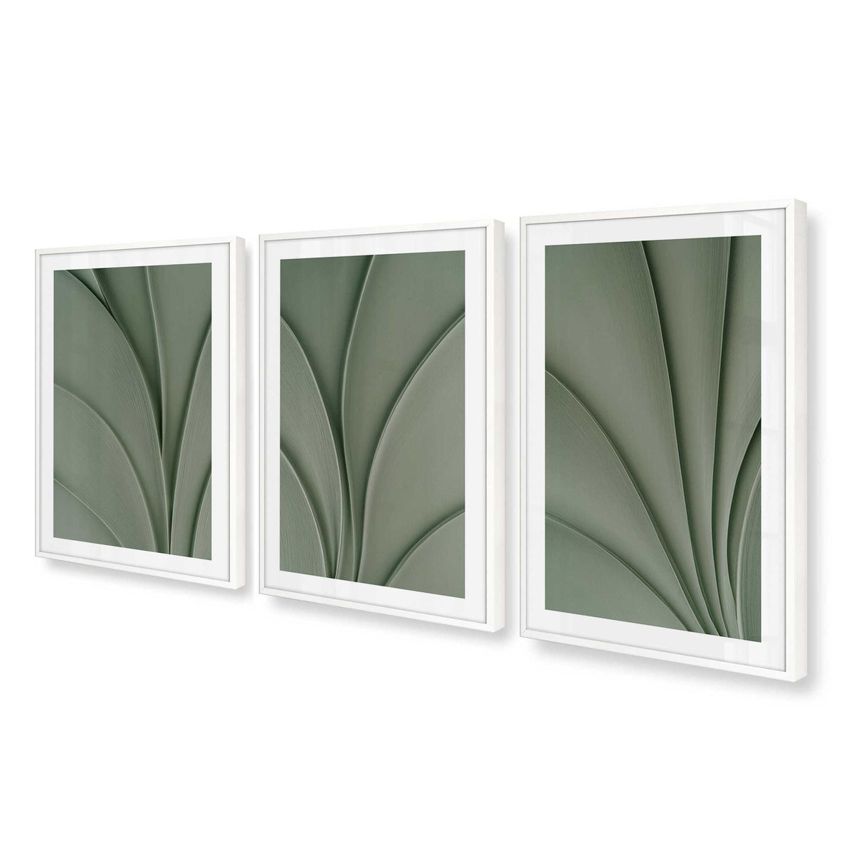 [Color:Opaque White], Picture of art in an Opaque White frame at an angle