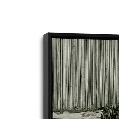 [Color:Satin Black], Picture of art in a Satin Black frame at an angle