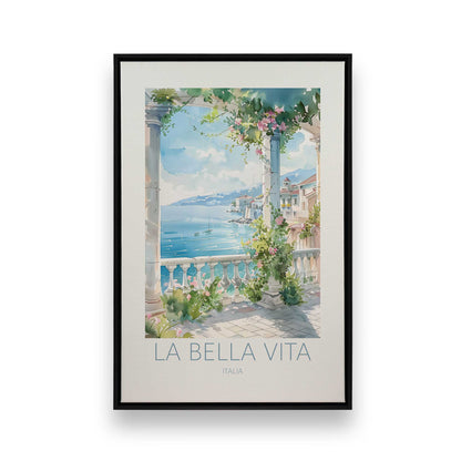 [Color:Satin Black], Picture of art in a Satin Black frame