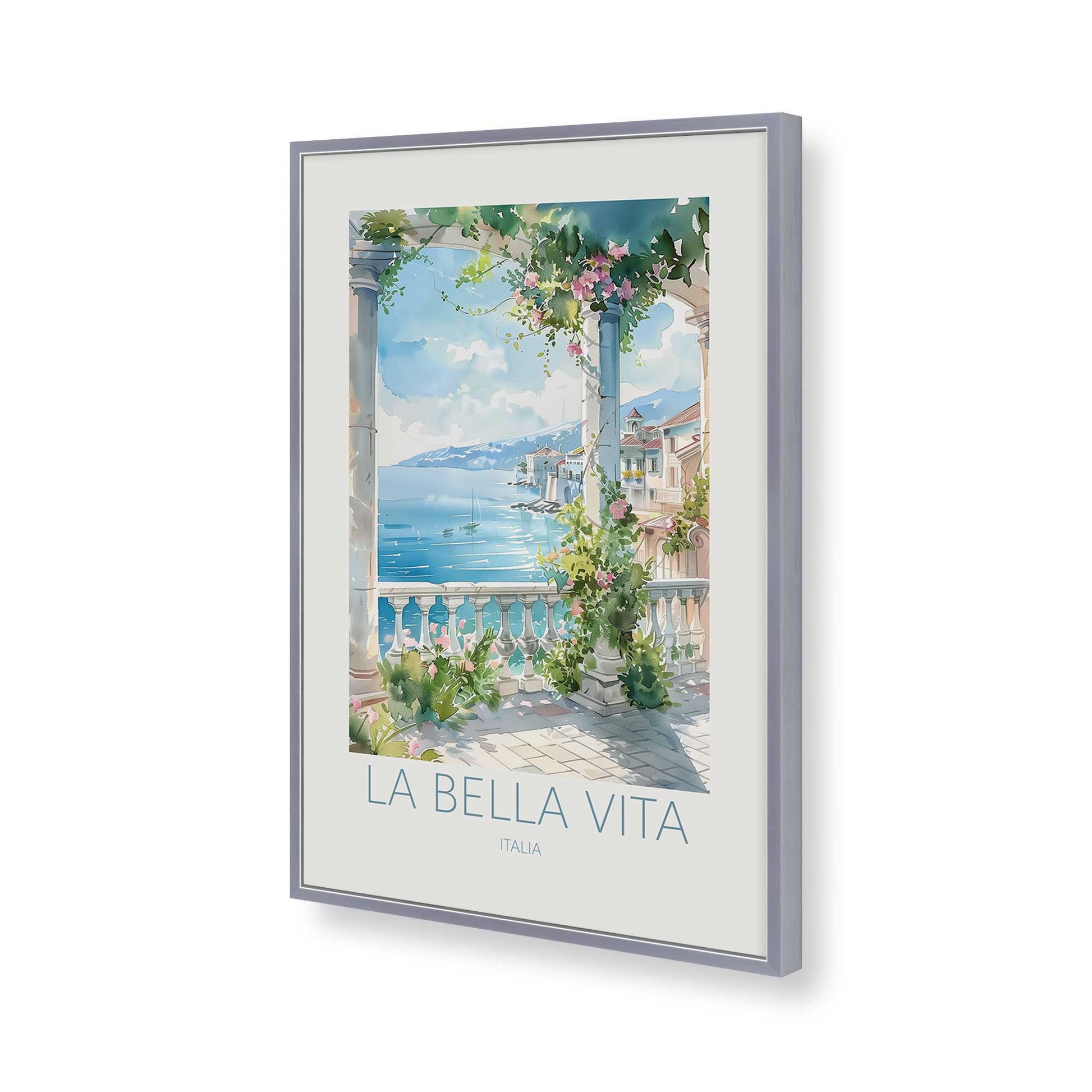 [Color:Polished Chrome], Picture of art in a Polished Chrome frame of the corner
