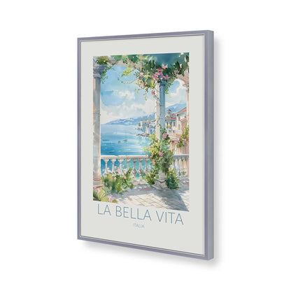 [Color:Polished Chrome], Picture of art in a Polished Chrome frame of the corner
