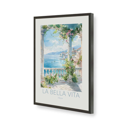 [Color:Satin Black], Picture of art in a Satin Black frame of the corner