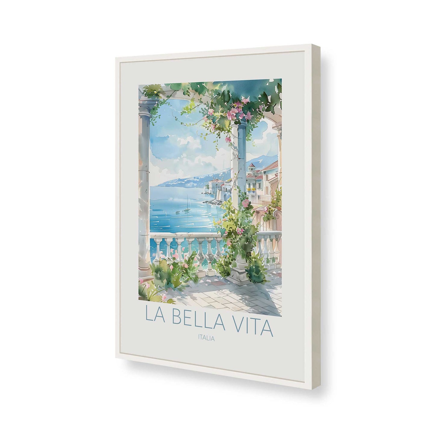 [Color:Opaque White], Picture of art in a Opaque White frame of the corner