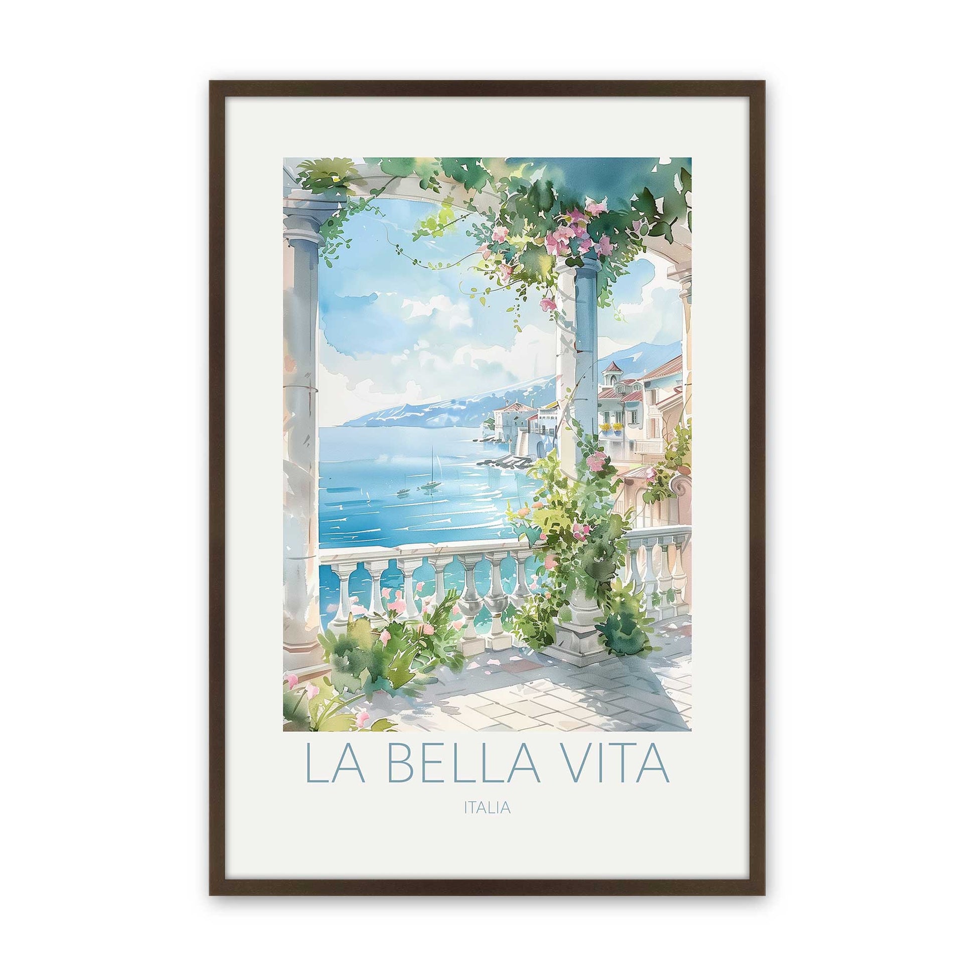 [Color:Brown], Picture of art in a Brown frame
