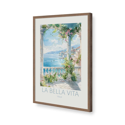 [Color:Walnut], Picture of art in a Walnut frame of the corner