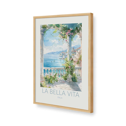 [Color:American Maple], Picture of art in a American Maple frame of the corner