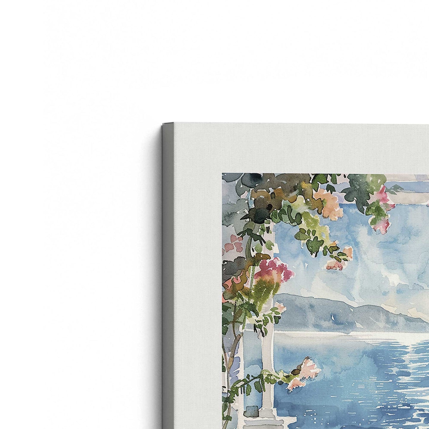 [Color:Stretched Canvas], Picture of the corner of the art