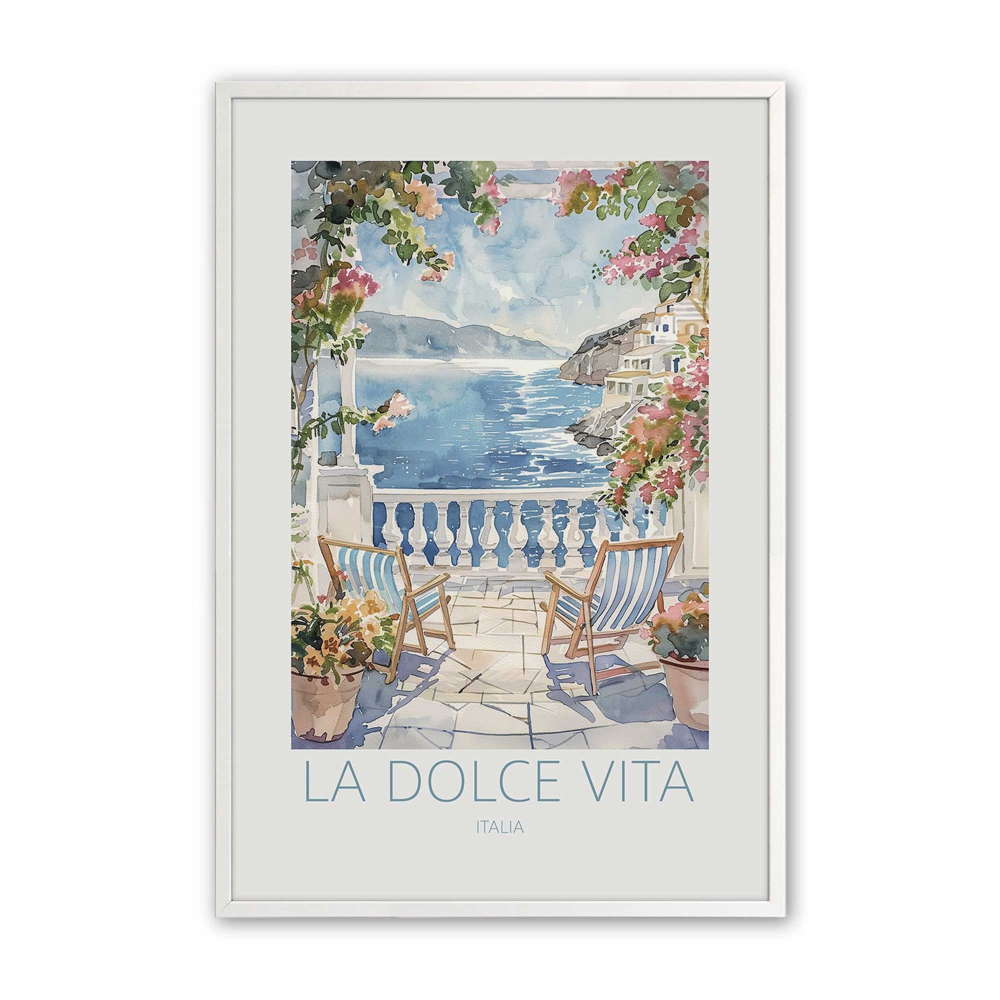 [Color:Opaque White], Picture of art in an Opaque White frame