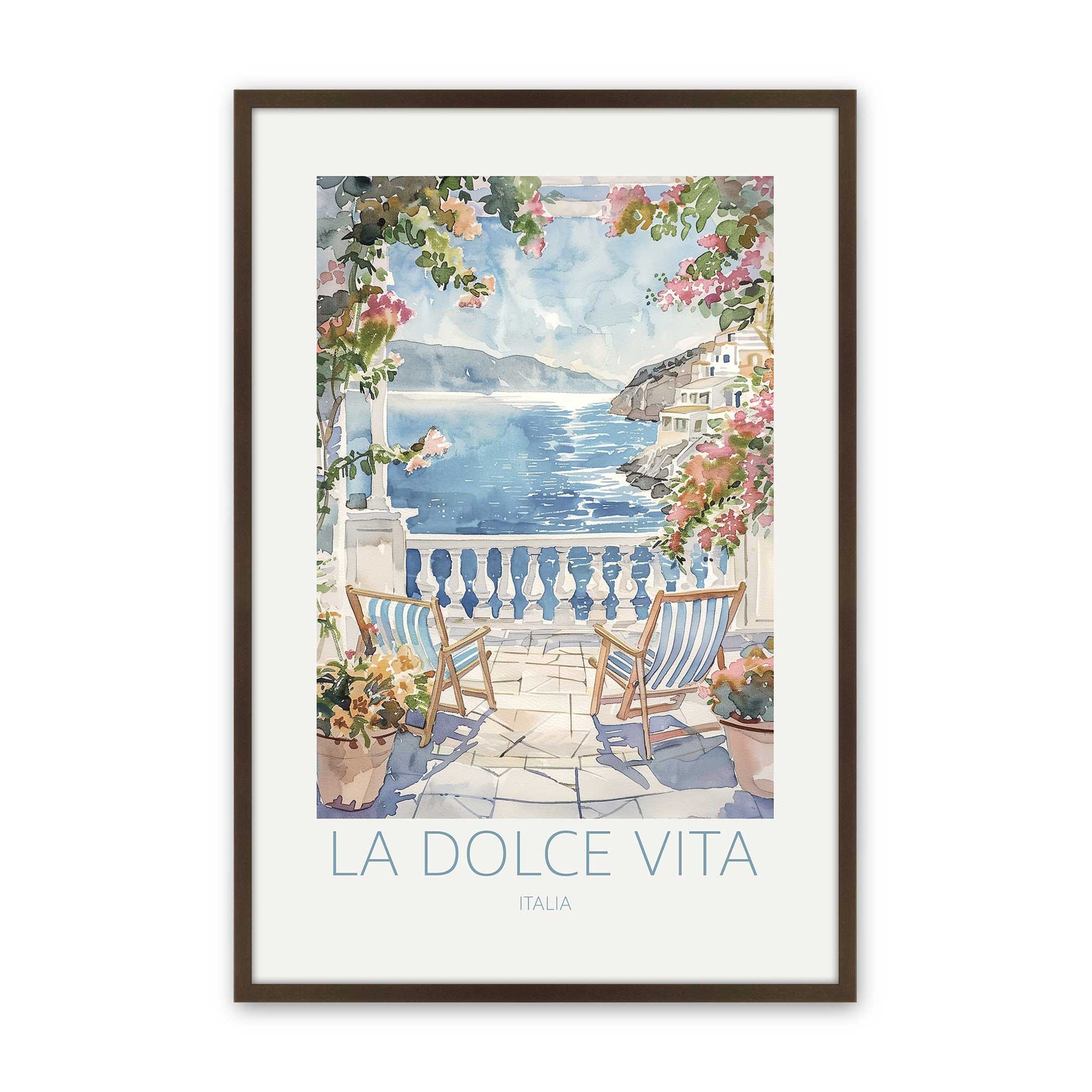 [Color:Brown], Picture of art in a Brown frame