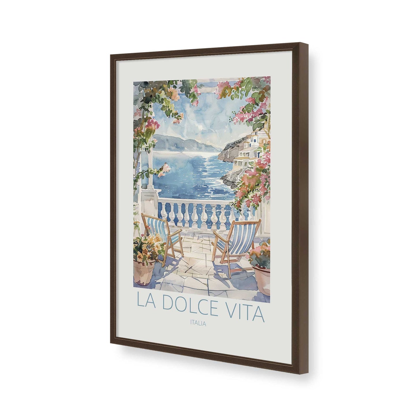 [Color:Belvinder Brown], Picture of art in a Belvinder Brown frame of the corner