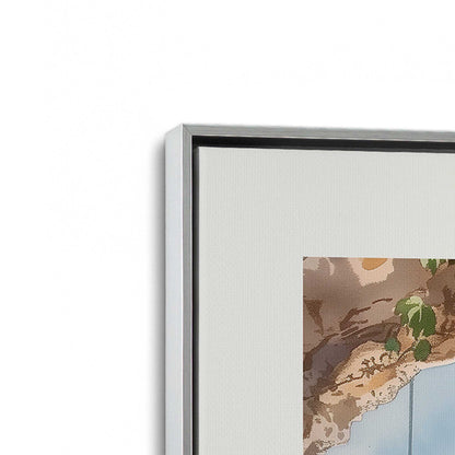 [Color:Polished Chrome], Picture of art in a Polished Chrome frame at an angle