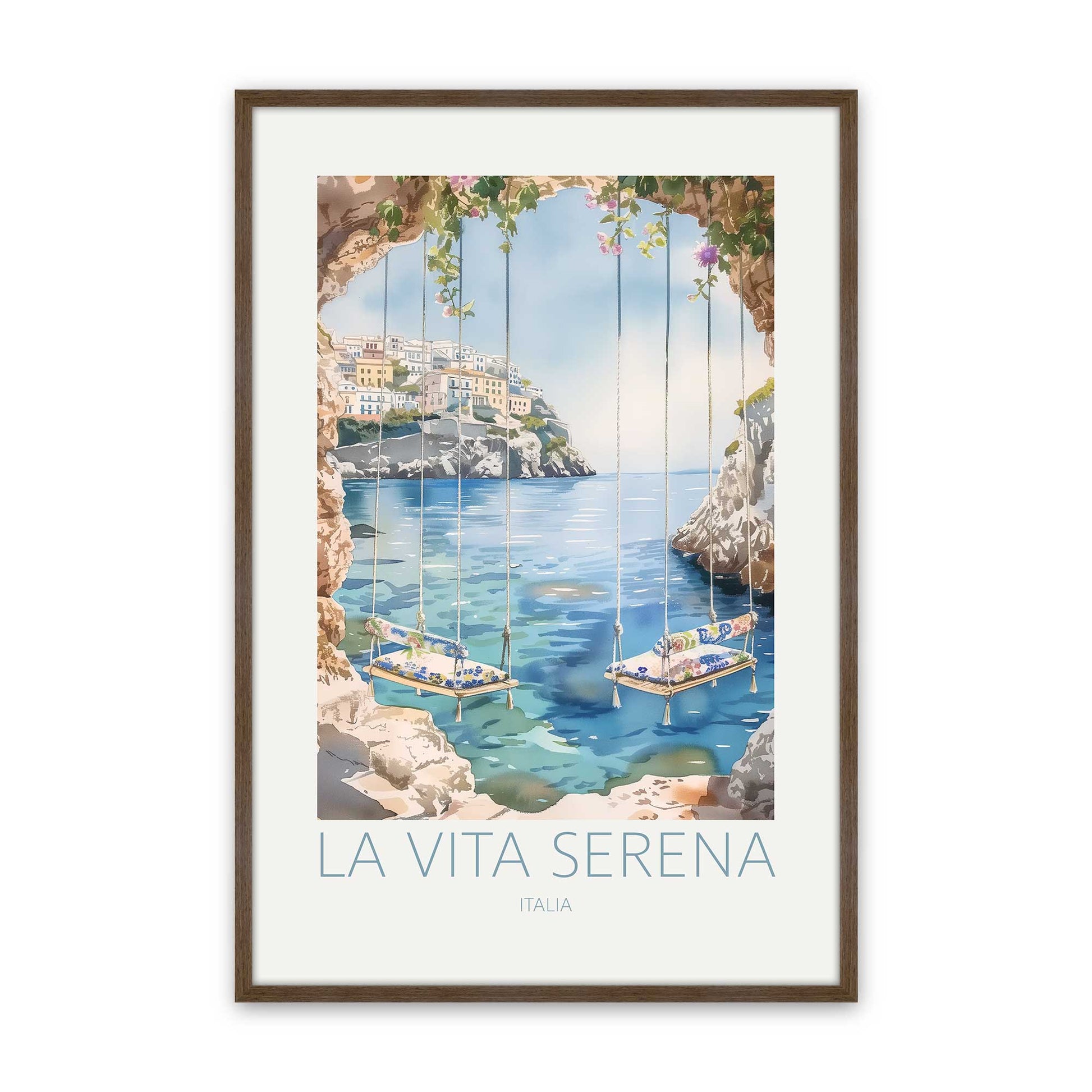 [Color:Walnut], Picture of art in a Walnut frame