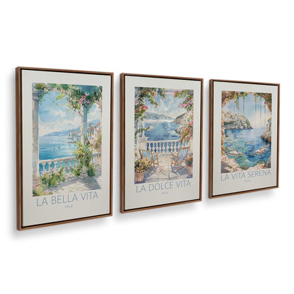 [Color:Walnut], Picture of art in a Walnut frame at an angle