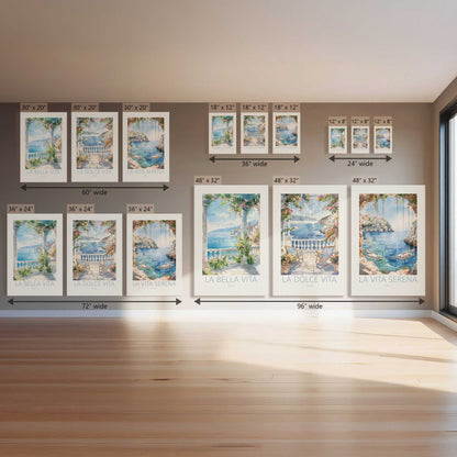 Bella Vita Views, Set of 3 Prints on Canvas