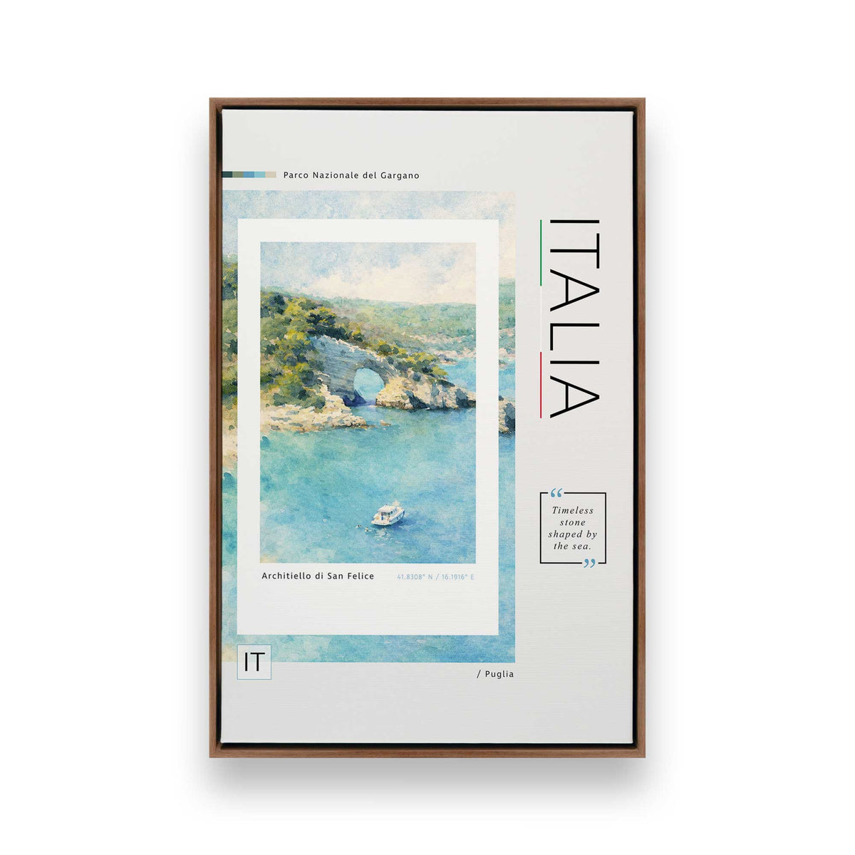 [Color:Walnut], Picture of art in a Walnut frame
