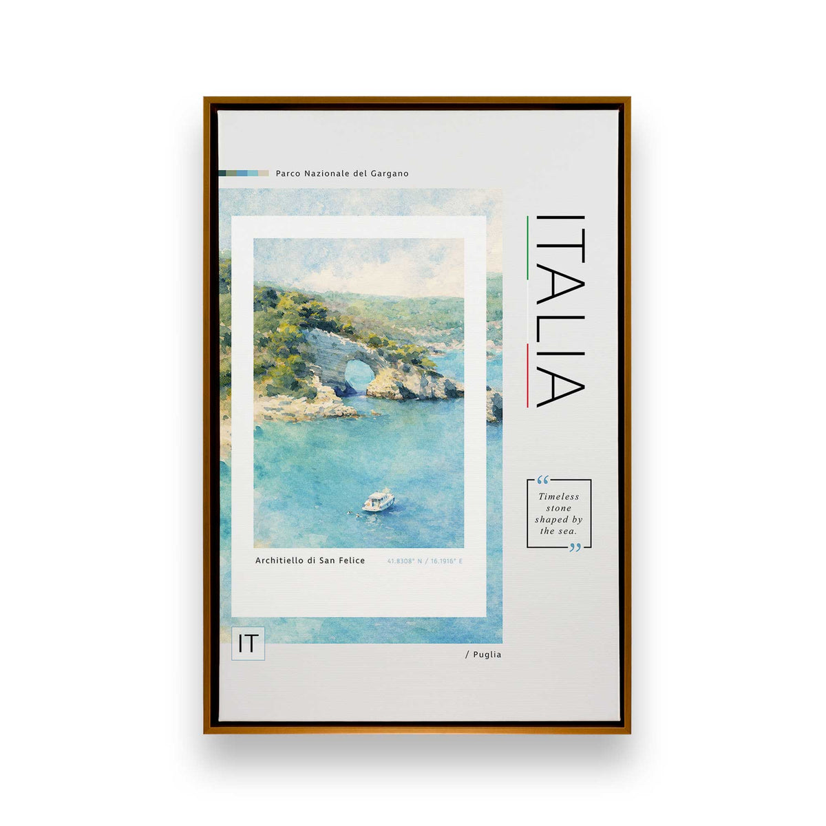 [Color:Polished Gold], Picture of art in a Polished Gold frame