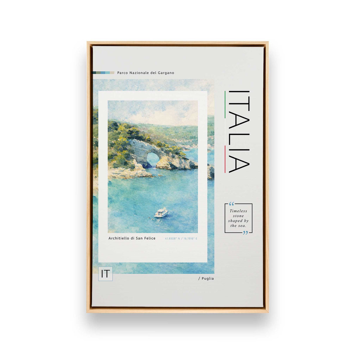 [Color:American Maple], Picture of art in a American Maple frame