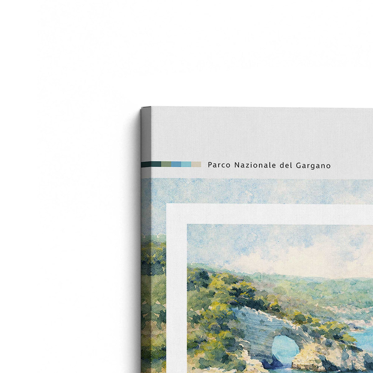 [Color:Stretched Canvas], Picture of the corner of the art