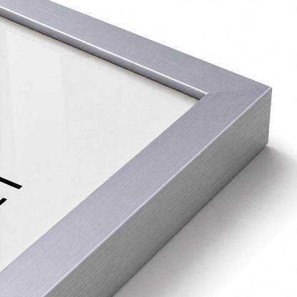 [Color:Polished Chrome], Picture of art in a Polished Chrome frame at an angle
