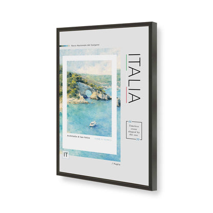 [Color:Satin Black], Picture of art in a Polished Chrome frame of the corner