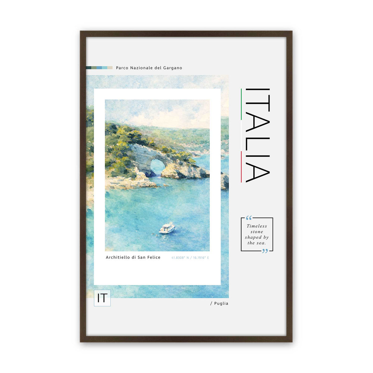 [Color:Belvinder Brown], Picture of art in a Polished Chrome frame
