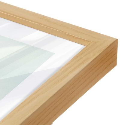 [Color:American Maple], Picture of art in a American Maple frame at an angle