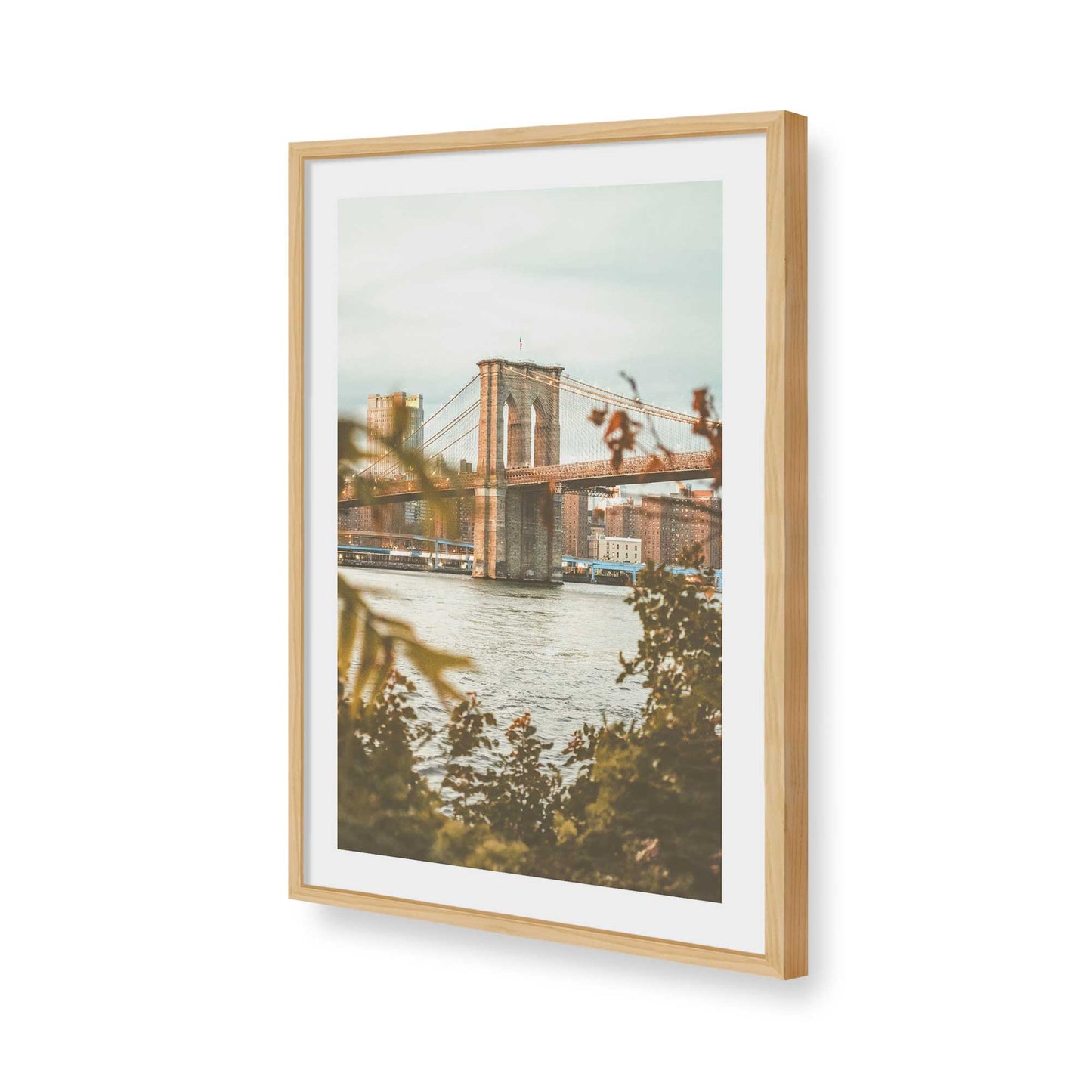 [Color:American Maple], Picture of art in a American Maple frame of the corner