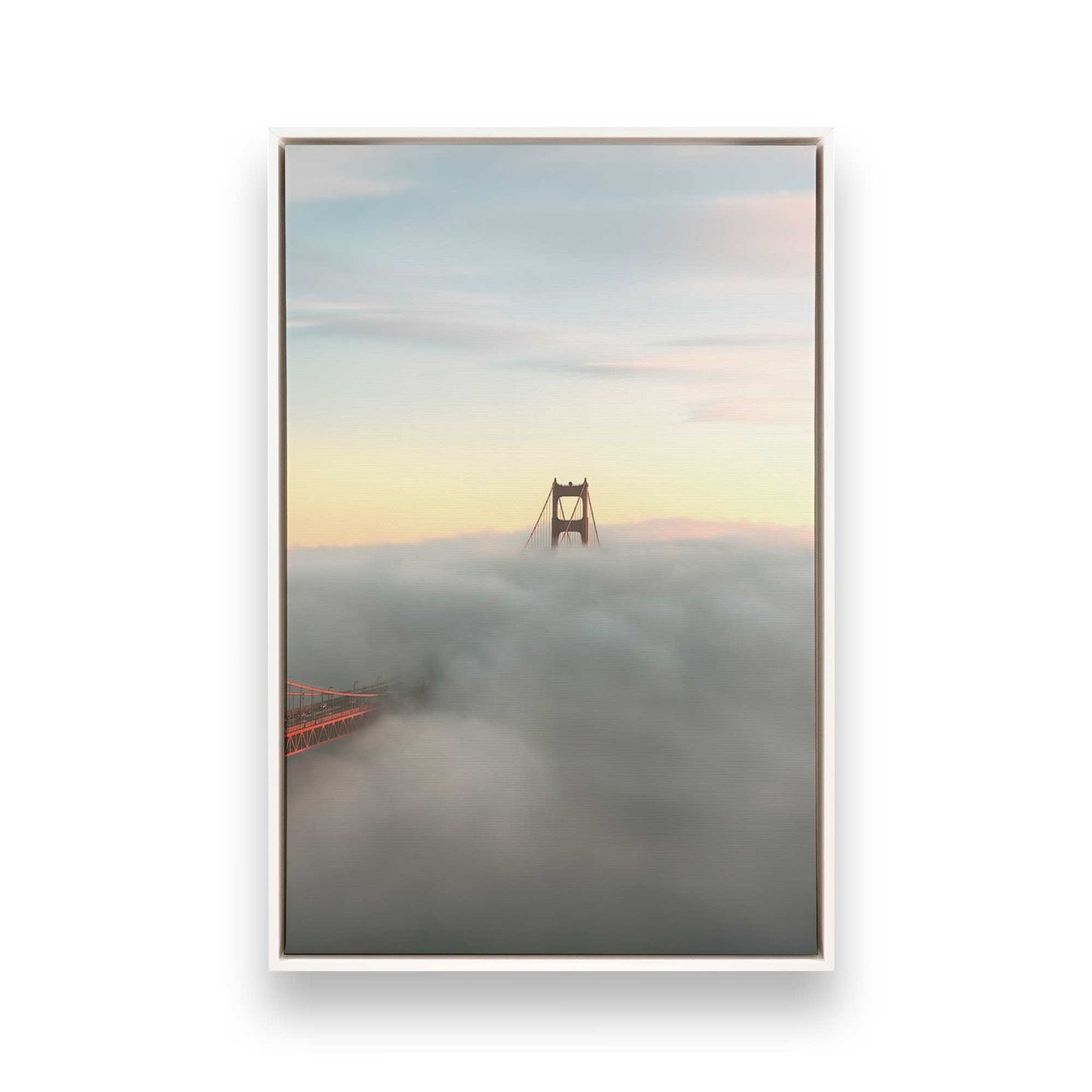 [Color:Opaque White], Picture of art in a White frame