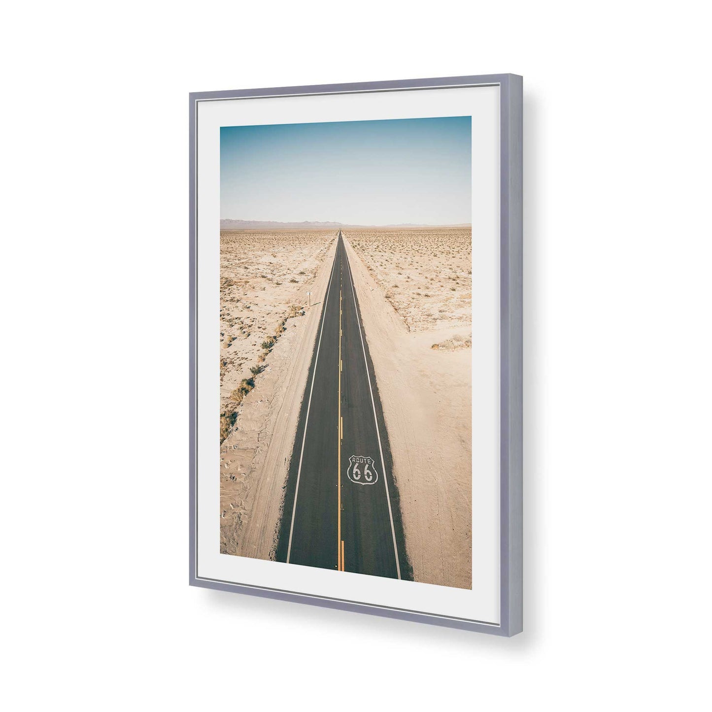 [Color:Polished Chrome], Picture of art in a Polished Chrome frame of the corner