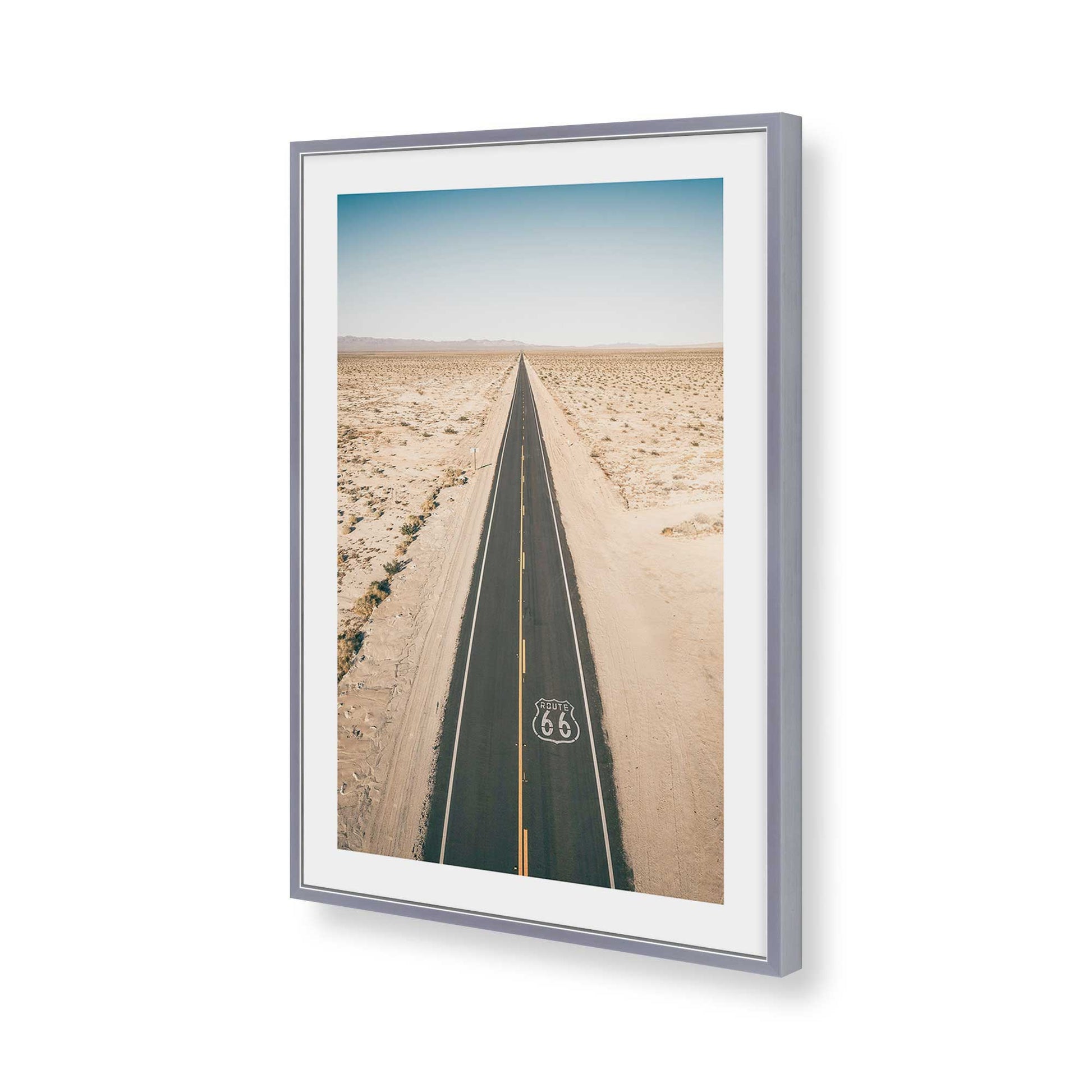[Color:Polished Chrome], Picture of art in a Polished Chrome frame of the corner