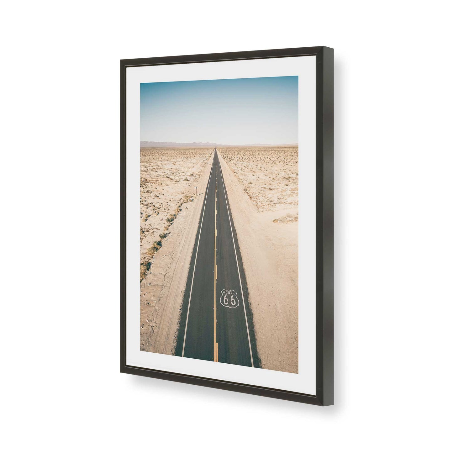 [Color:Satin Black], Picture of art in a Satin Black frame of the corner