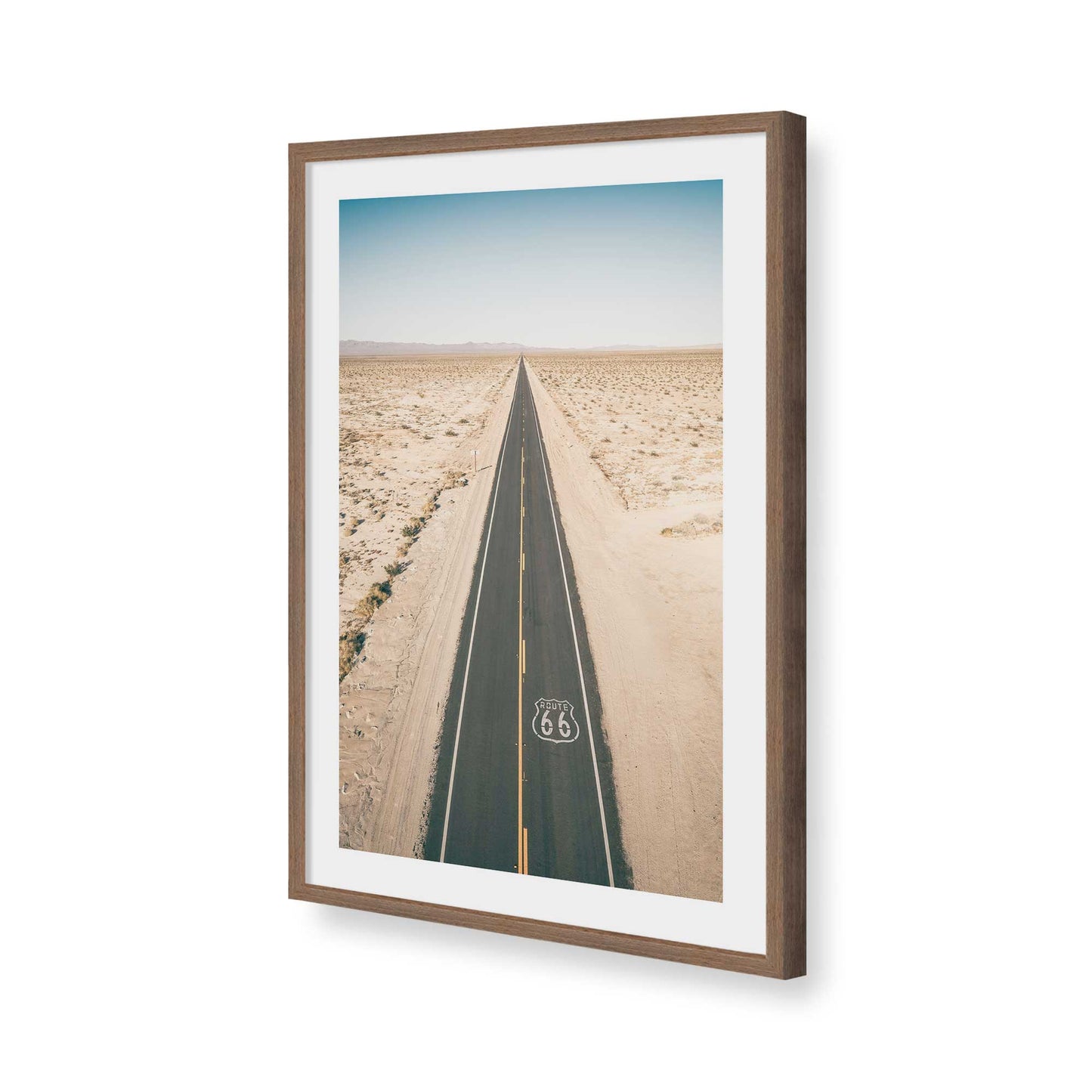 [Color:Walnut], Picture of art in a Walnut frame of the corner