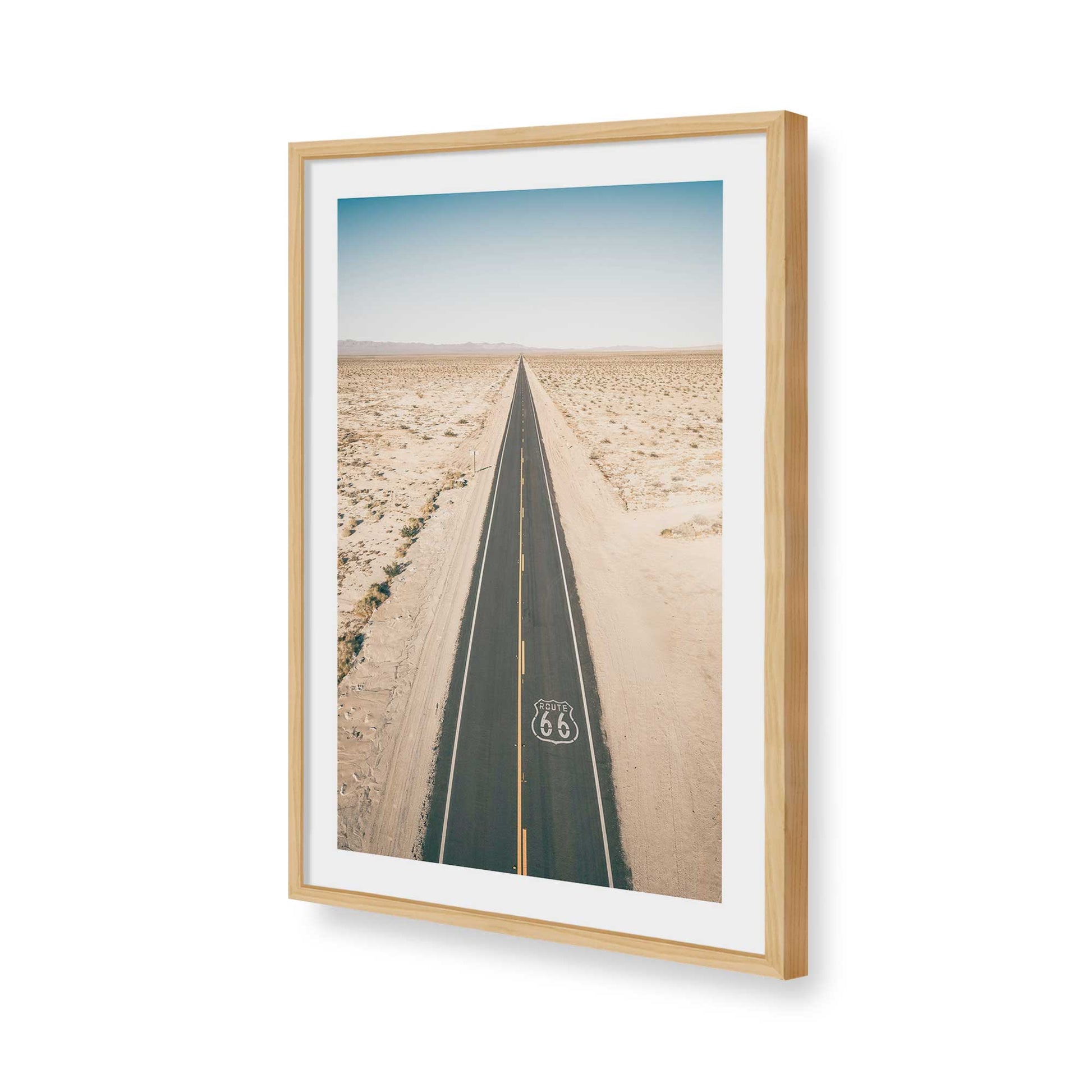 [Color:American Maple], Picture of art in a American Maple frame of the corner