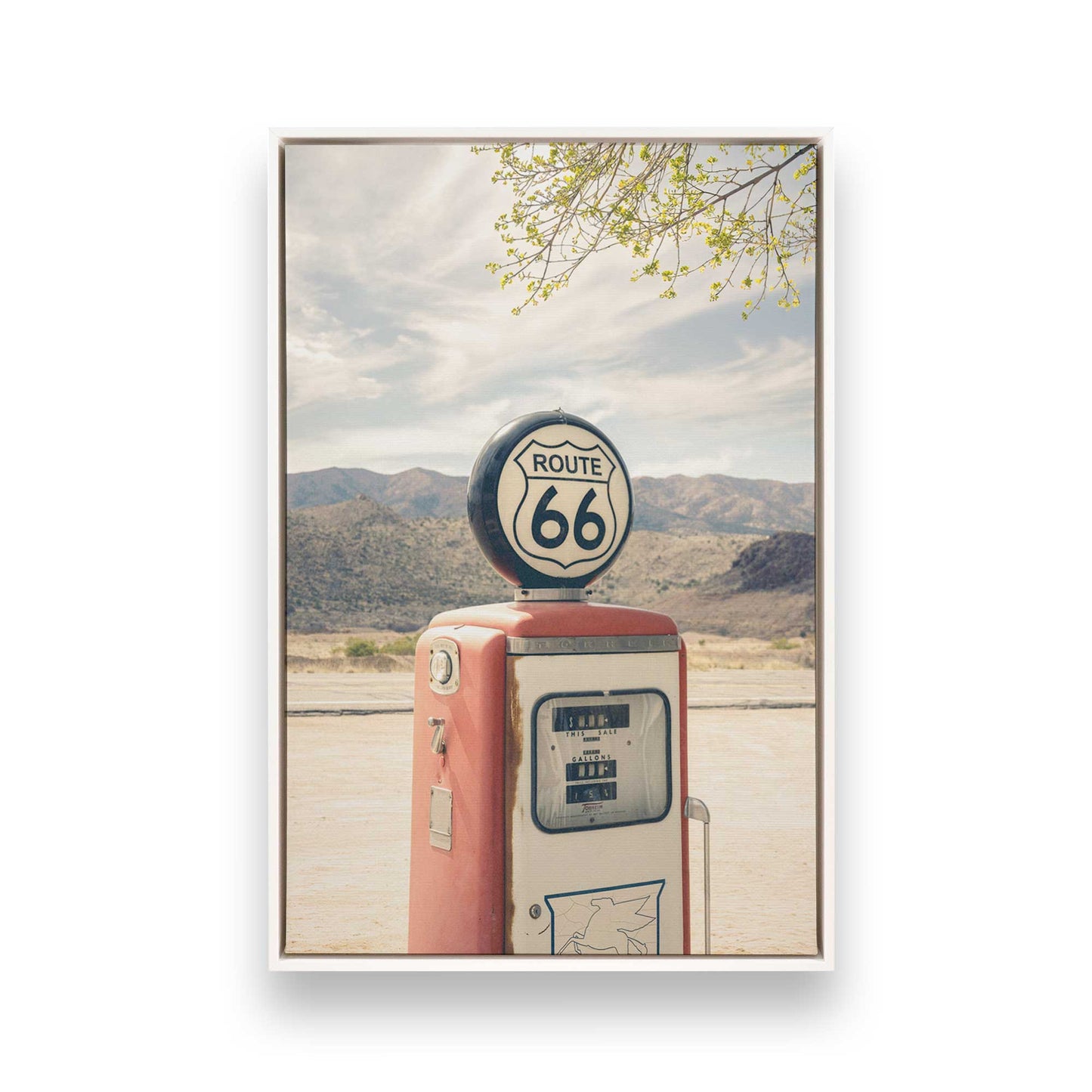 [Color:Opaque White], Picture of art in a White frame
