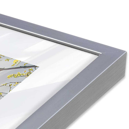 [Color:Polished Chrome], Picture of art in a Polished Chrome frame at an angle