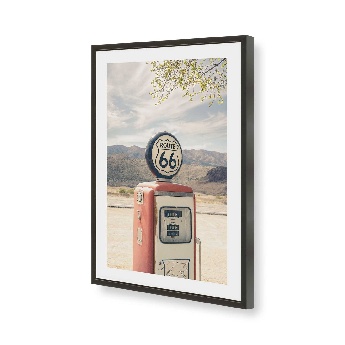 [Color:Satin Black], Picture of art in a Satin Black frame of the corner