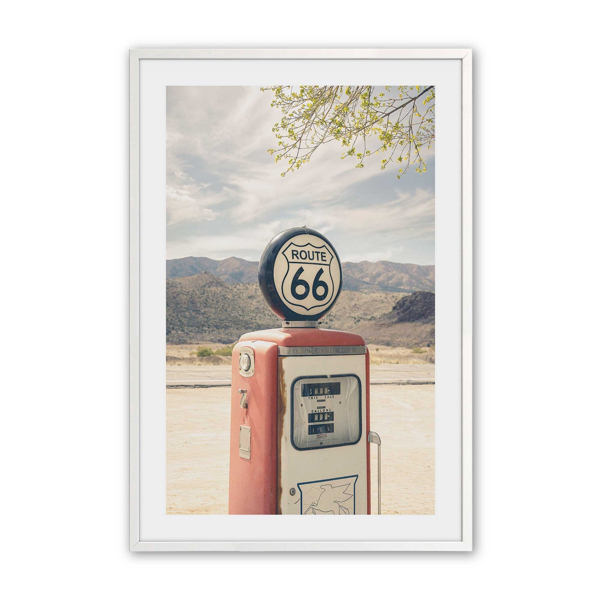 [Color:Opaque White], Picture of art in a Opaque White frame