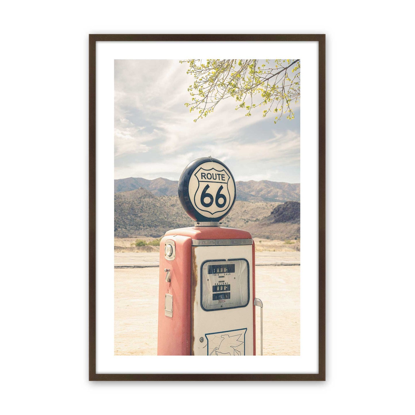 [Color:Brown], Picture of art in a Brown frame