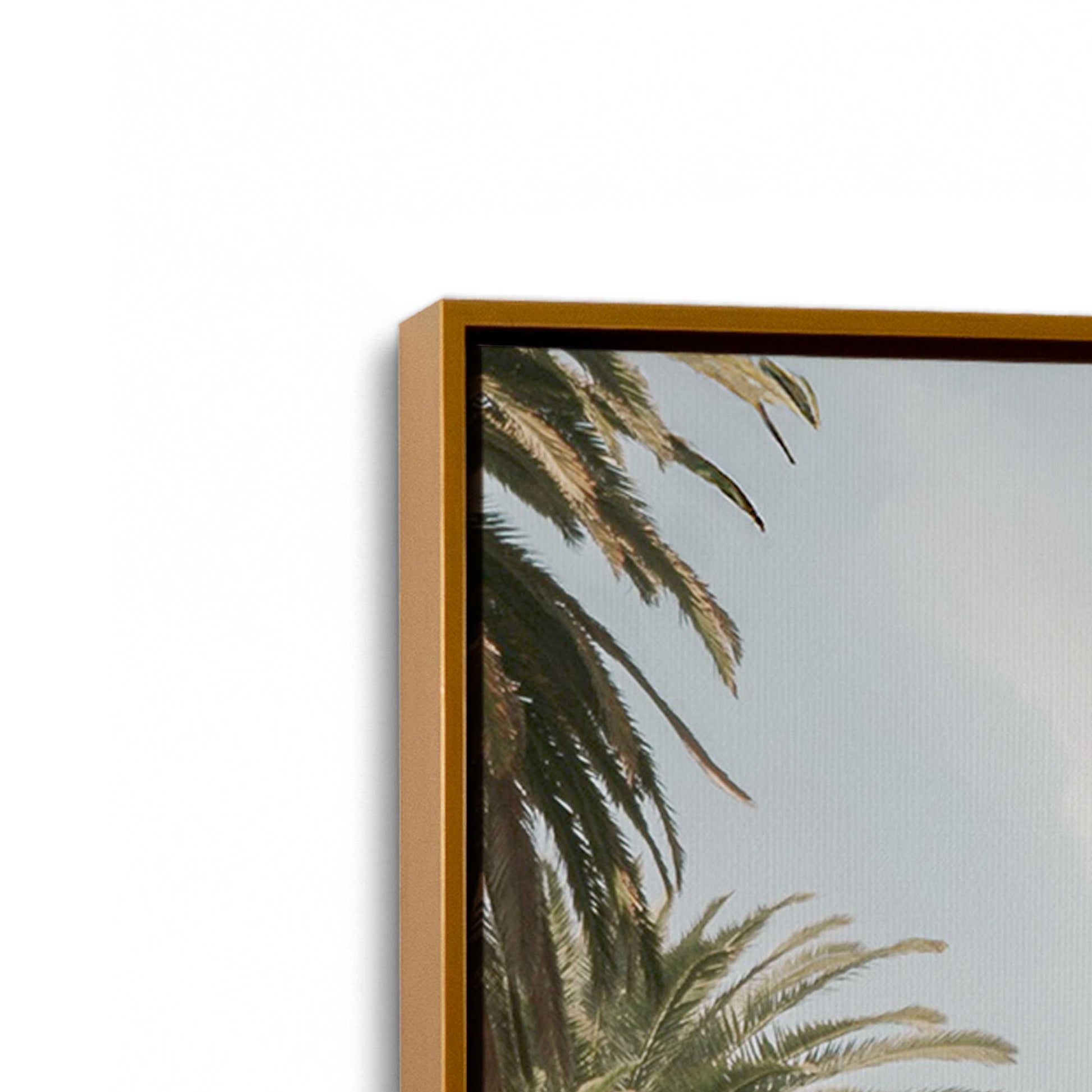 [Color:Polished Gold], Picture of art in a Polished Gold frame at an angle